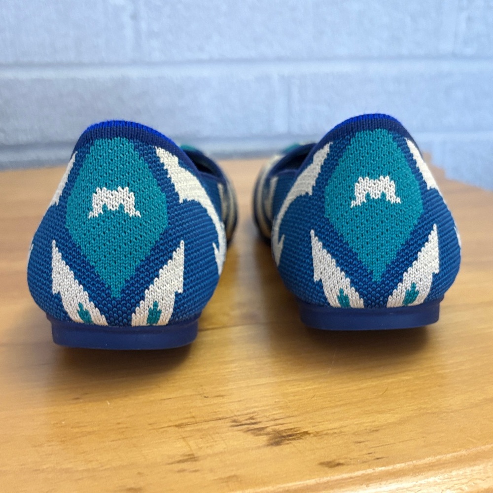 Rothy's The Flat Moroccan Blue Limited Edition Retired  Women's 7.5 (fits 6.5-7) - Picture 4 of 12
